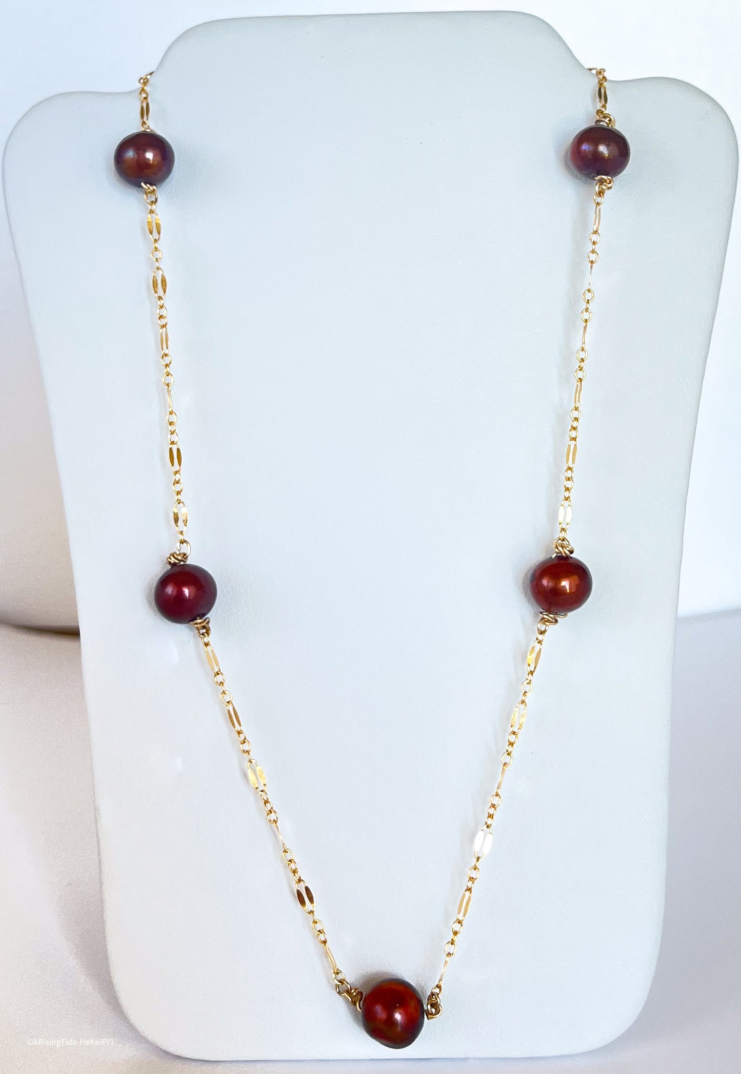 Papaya Splash Pearl Necklace