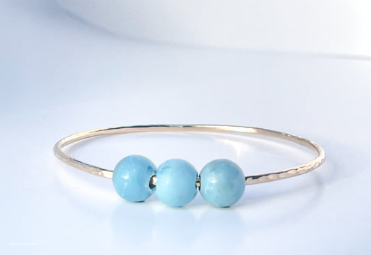 Triple Larimar Mirage Bangle